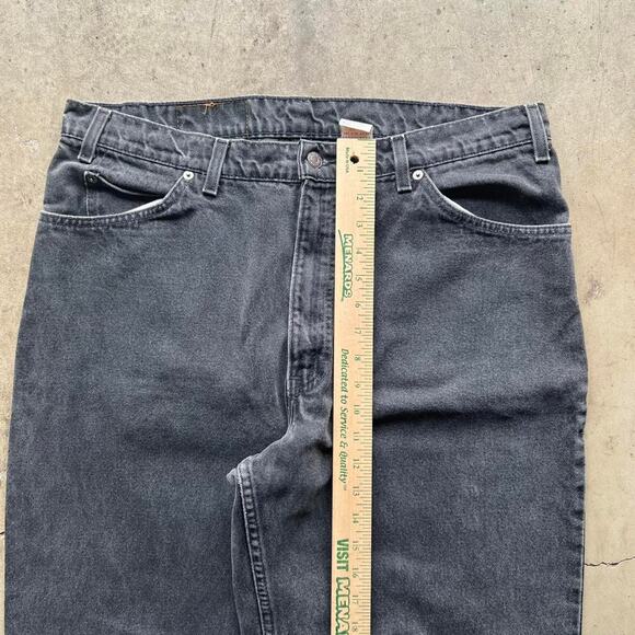 Vintage 90s Black Faded Levi’s 560 Jeans 38x32” (36x32”) - Picture 4 of 8